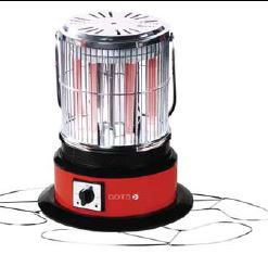 Visibly Glowing Radiant Heater (Electric Heater)