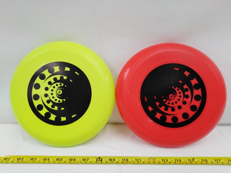(1) Activity Foam Boomerang (2) Activity Max Distance (3) Activity 9" Flying Disc Red (4) Activity 9" Flying Disc Yel