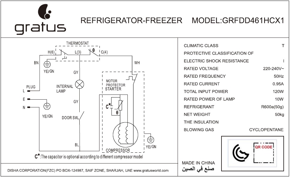 Refrigerator- Freezer