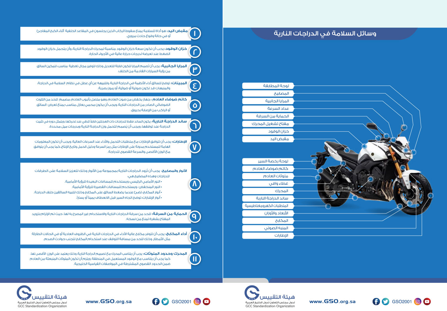 Safety Items in Motor Cycles